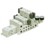 SMC solenoid valve 4 & 5 Port VSS/VSR VV801, Manifold, Size 01, ISO 15407-2, Serial Transmission Kit